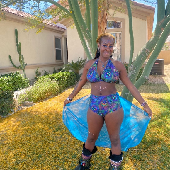 Peacock 3 piece festival set - Picture 9 of 15